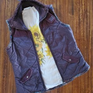 ❄Cabi Brown Quilted Puffer Vest